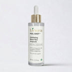 Livvera Exfoliating Black Rice Ampoule bottle on a white background