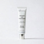 Tube of Livvera Instant Eye Tightener on a white background