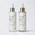 Two Livvera Exfoliating Rice Ampoules on a white background