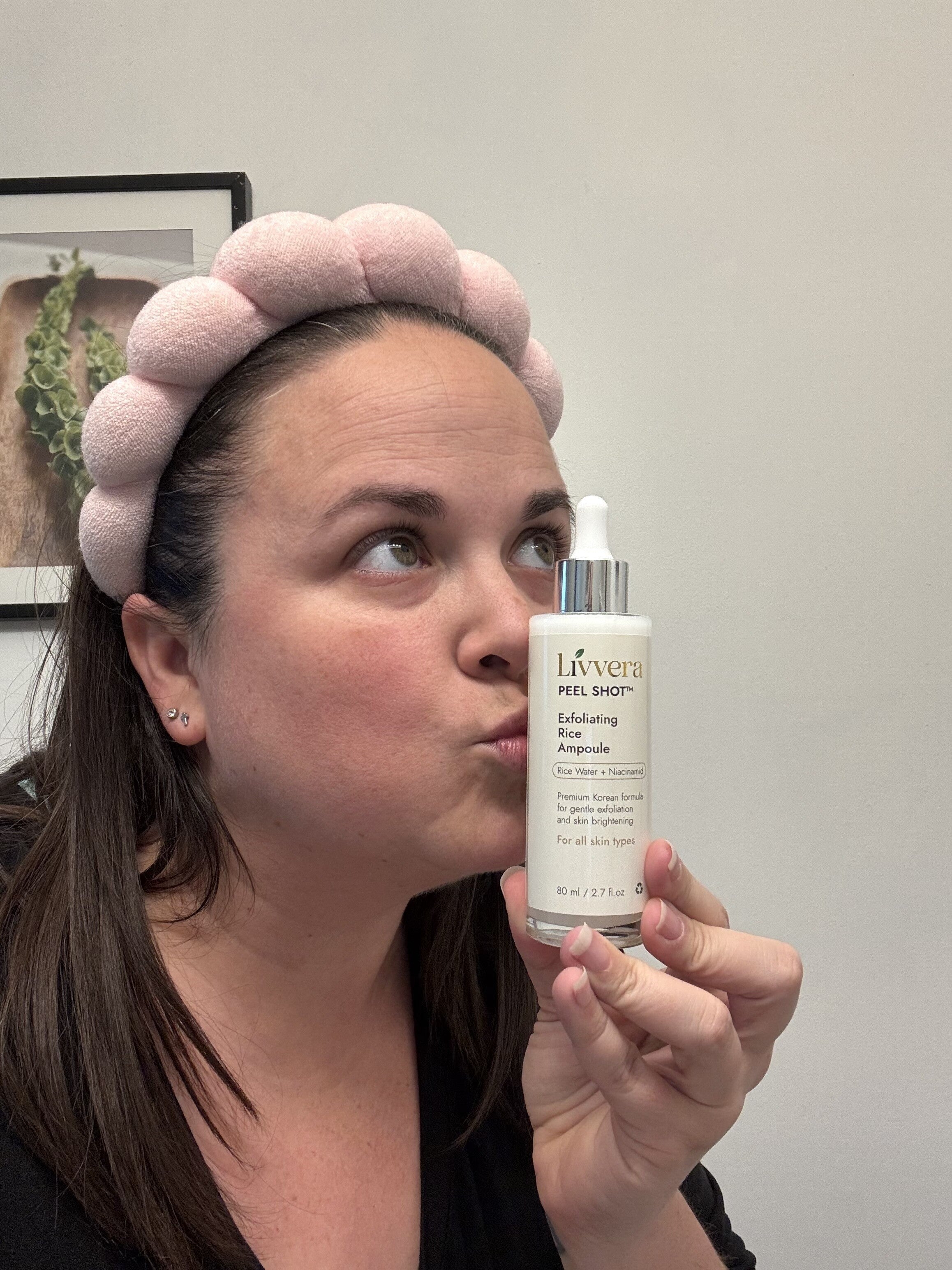 LIVVERA White Rice Peel Shot – Brightening & Gentle Exfoliating Serum