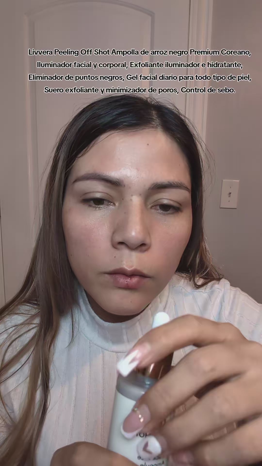 Livvera PEEL SHOT™ — Black & White Rice Duo: Premium Exfoliating Ampoule Set (2 x 80ml)